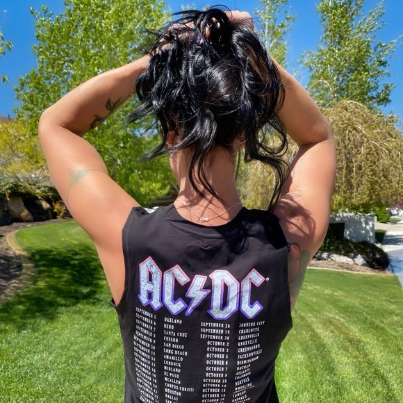 🍀 NWT! AC⚡️DC Highway To Hell 1979 Tour Tank! - Picture 10 of 13